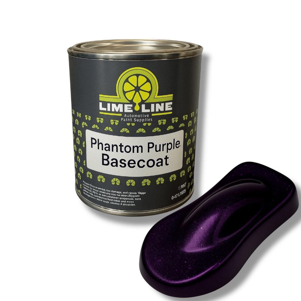 LiME LiNE Shadow LiNE Automotive Basecoat - Changes with Light - Black in the Shadows, Dazzling Metallic Under Light - 2K Clearcoat Topcoat Required