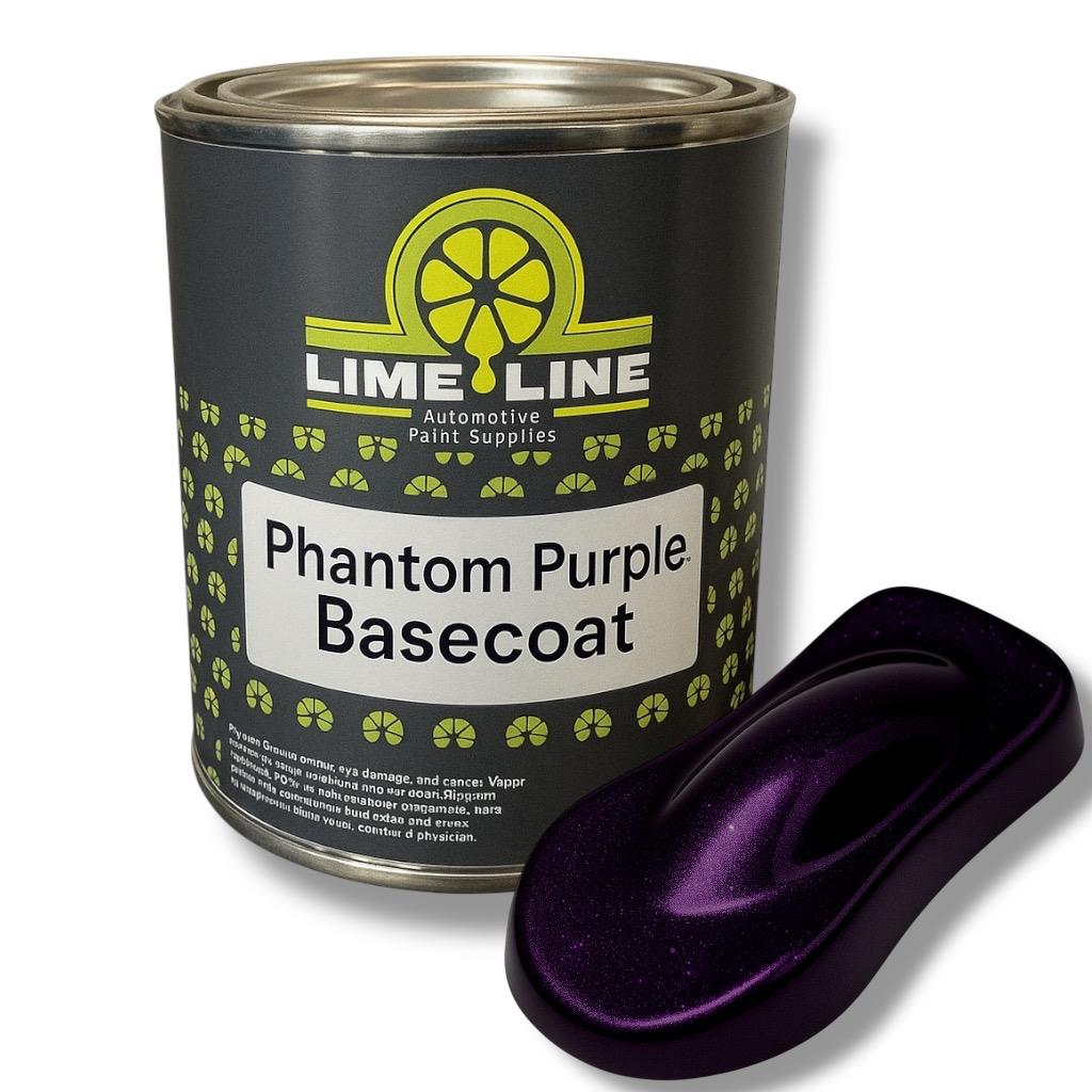 LiME LiNE Shadow LiNE Automotive Basecoat - Changes with Light - Black in the Shadows, Dazzling Metallic Under Light - 2K Clearcoat Topcoat Required