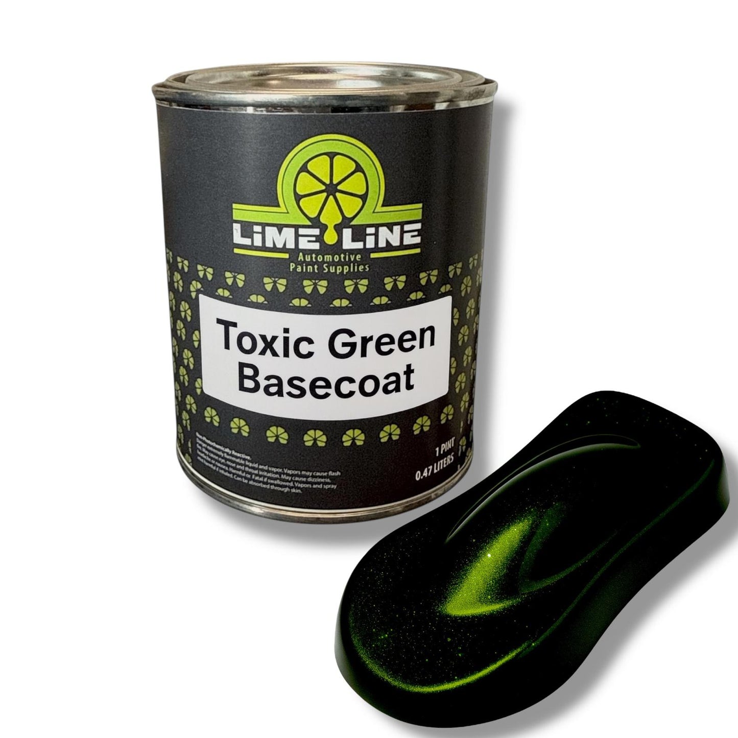 LiME LiNE Shadow LiNE Automotive Basecoat - Changes with Light - Black in the Shadows, Dazzling Metallic Under Light - 2K Clearcoat Topcoat Required