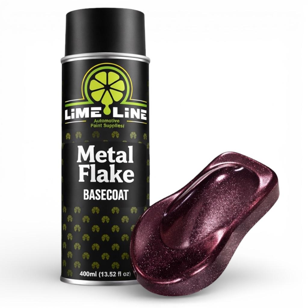 LiME LiNE Metal Flake Basecoat - Automotive Grade Sparkle Spray Paint - No Equipment Needed - Finish with 2K Clearcoat