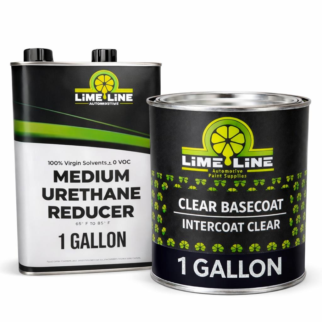 LiME LiNE Automotive Basecoat 1 Gallon Combo - Mix 1:1 with Urethane Reducer - Must be Clearcoated