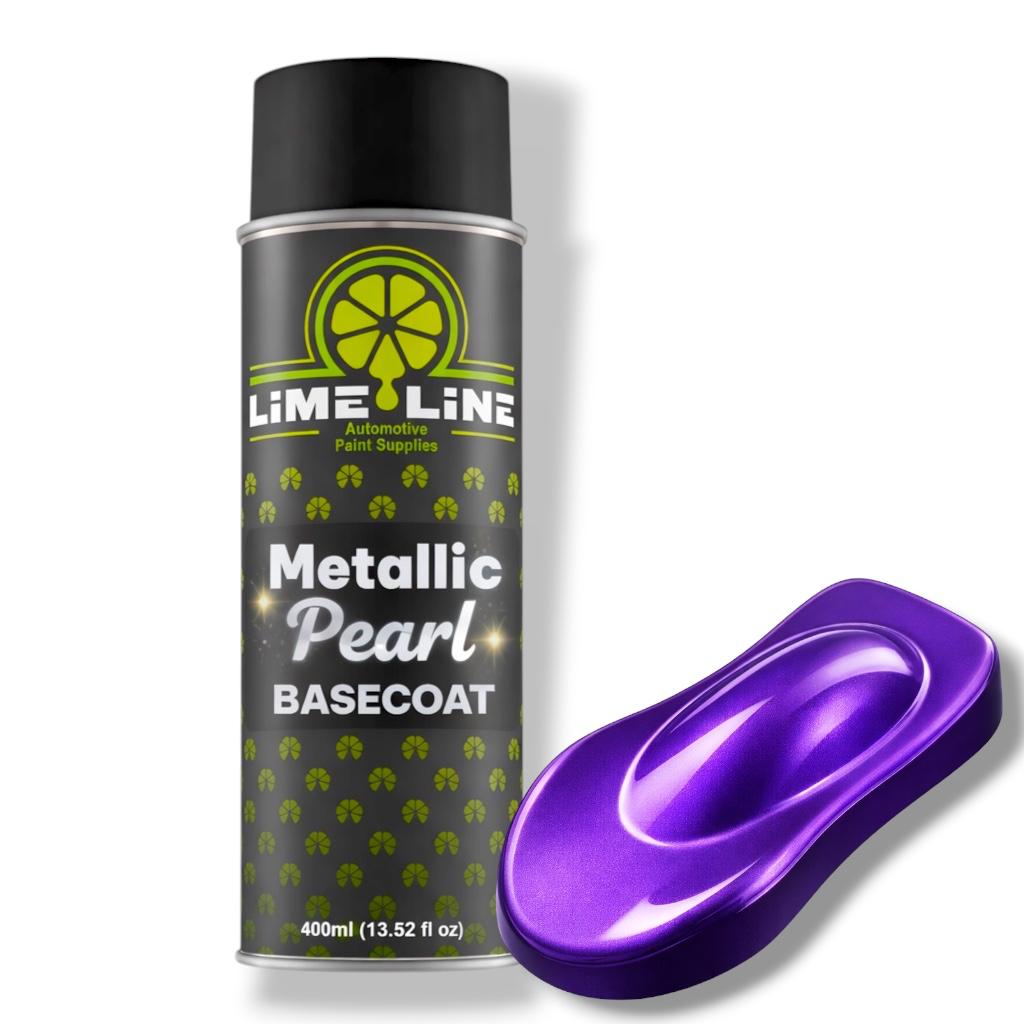 LiME LiNE Metallic Pearl Basecoat Spray Paint - 2 Stage Automotive Paint System - Basecoat Requires Clearcoat - DIY Car Paint Aerosol