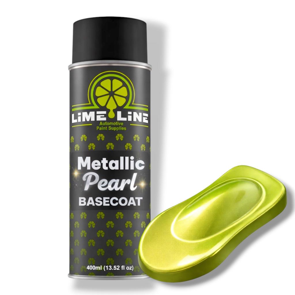 LiME LiNE Metallic Pearl Basecoat Spray Paint - 2 Stage Automotive Paint System - Basecoat Requires Clearcoat - DIY Car Paint Aerosol