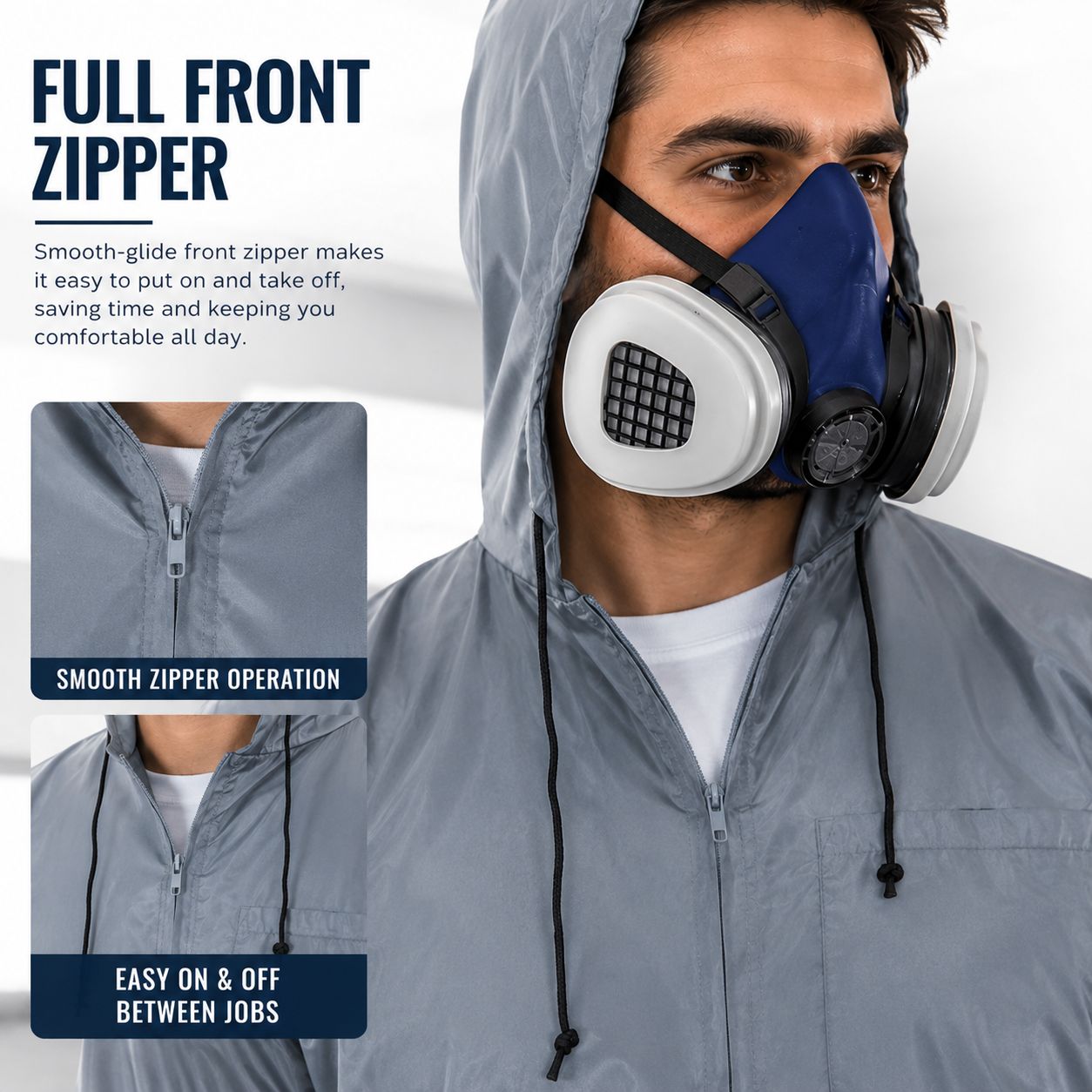 LiME LiNE Zip-up Paint Hoodie