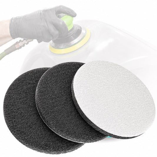 LiME LiNE 6" Hook & Loop Scuffing Discs for Orbital Dual Action Sanders- Black