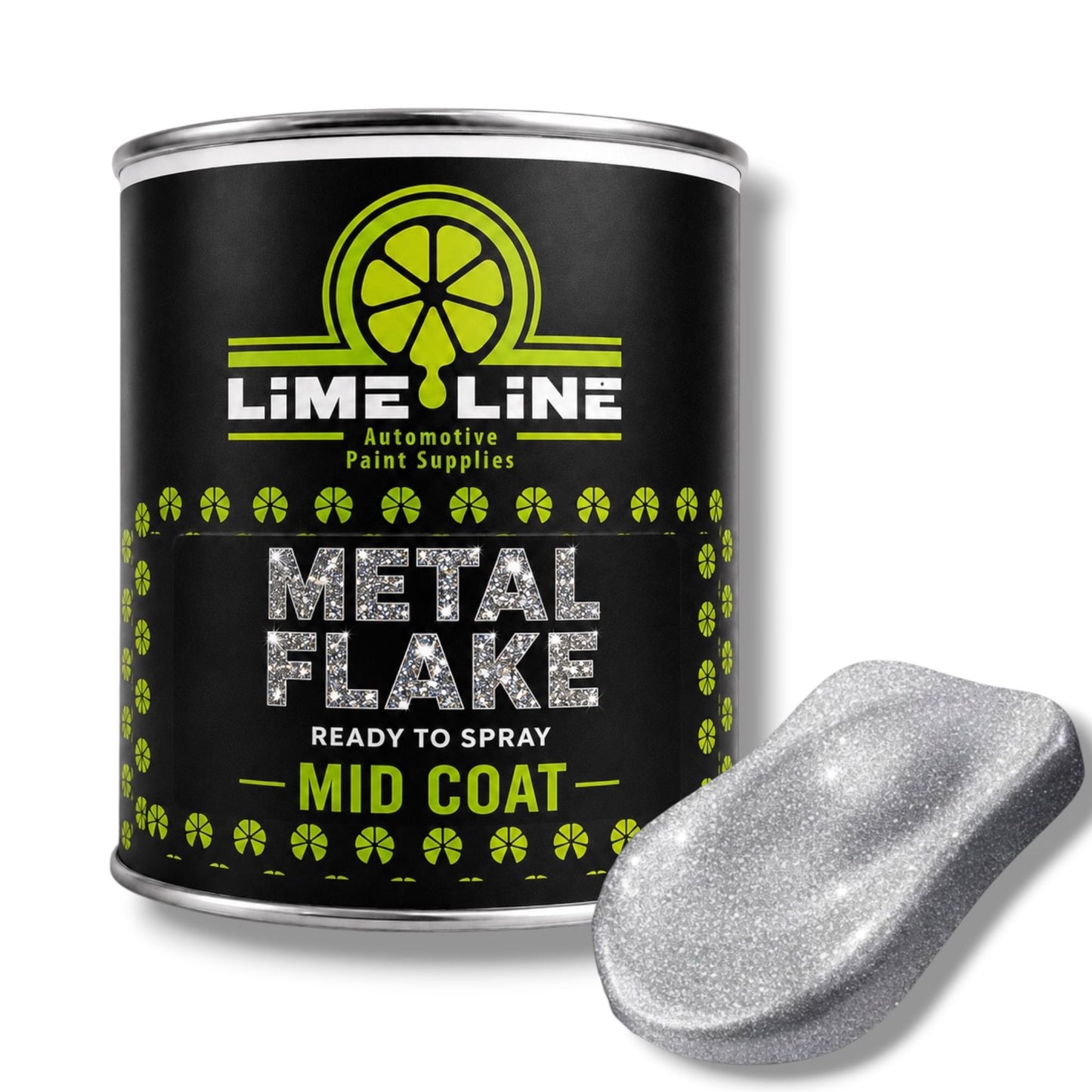 LiME LiNE Ready-to-Spray Silver Metal Flake Midcoat - No Reducer Needed