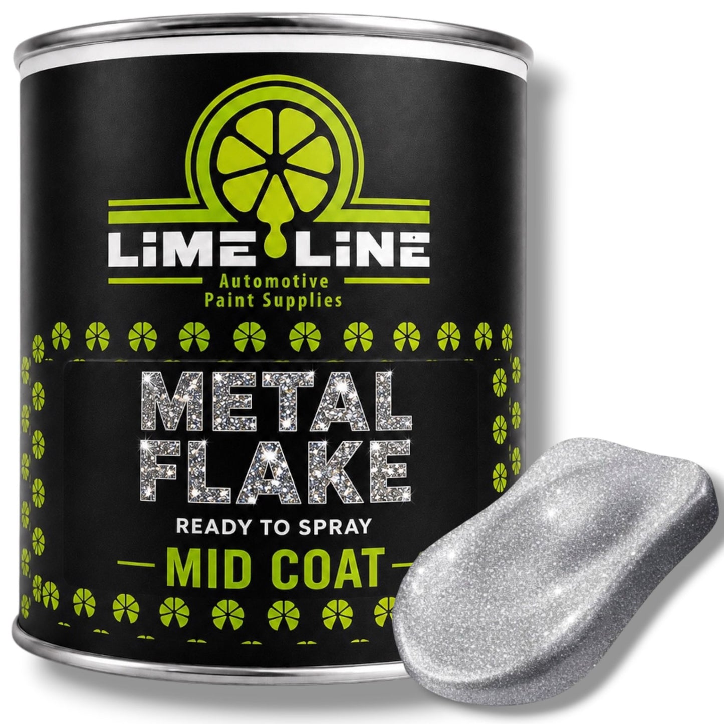 LiME LiNE Ready-to-Spray Silver Metal Flake Midcoat - No Reducer Needed