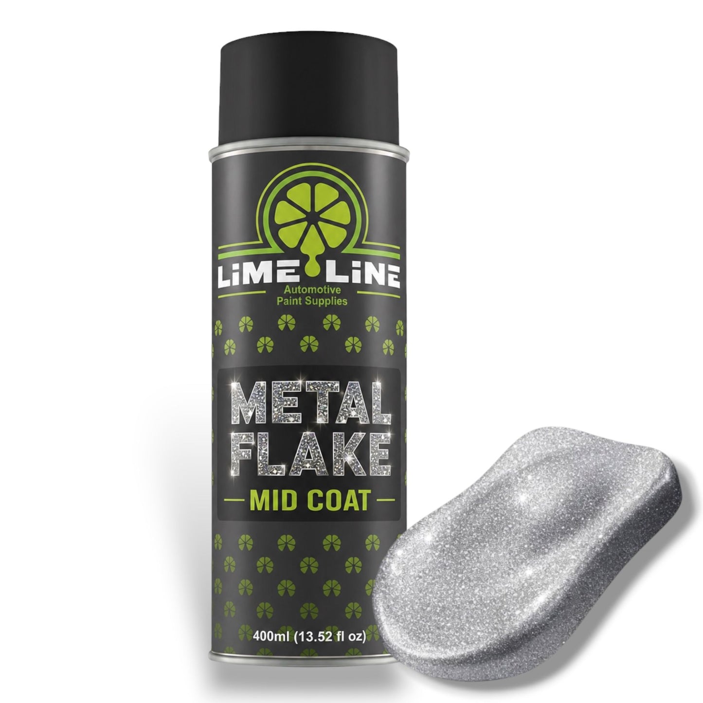 LiME LiNE Metal Flake Midcoat - Automotive Grade Sparkle Spray Paint - No Equipment Needed - Finish with 2K Clearcoat