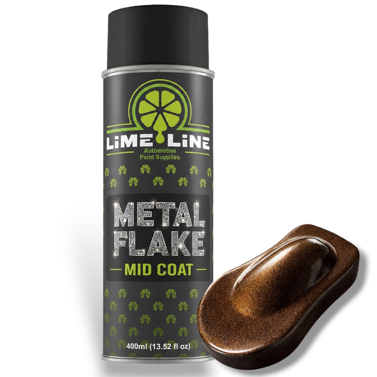 LiME LiNE Metal Flake Midcoat - Automotive Grade Sparkle Spray Paint - No Equipment Needed - Finish with 2K Clearcoat