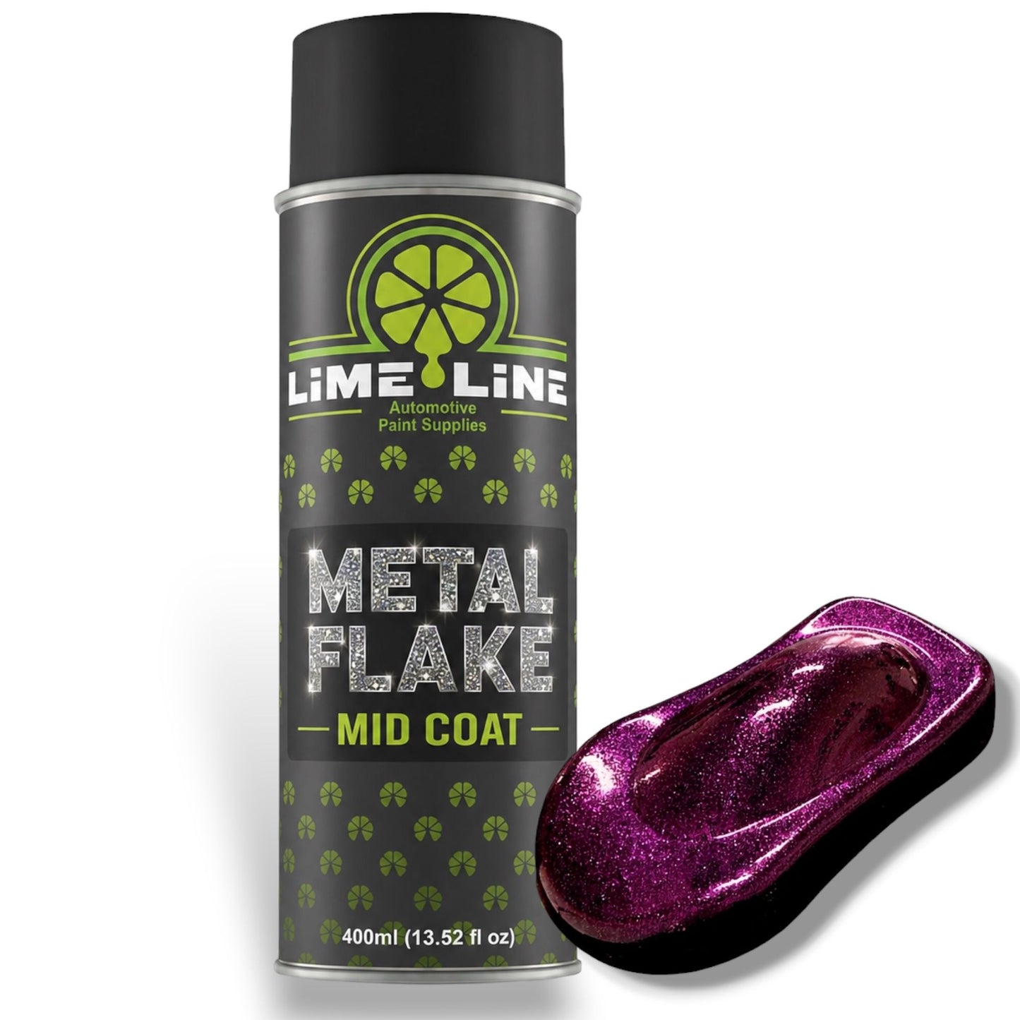 LiME LiNE Metal Flake Midcoat - Automotive Grade Sparkle Spray Paint - No Equipment Needed - Finish with 2K Clearcoat