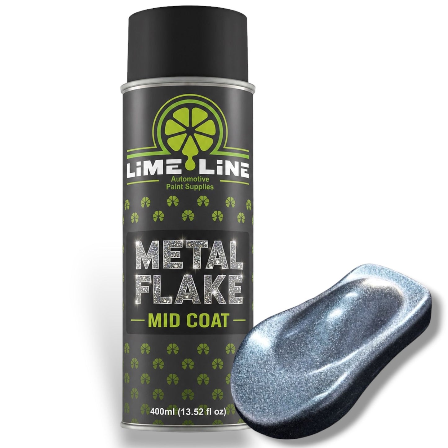 LiME LiNE Metal Flake Midcoat - Automotive Grade Sparkle Spray Paint - No Equipment Needed - Finish with 2K Clearcoat