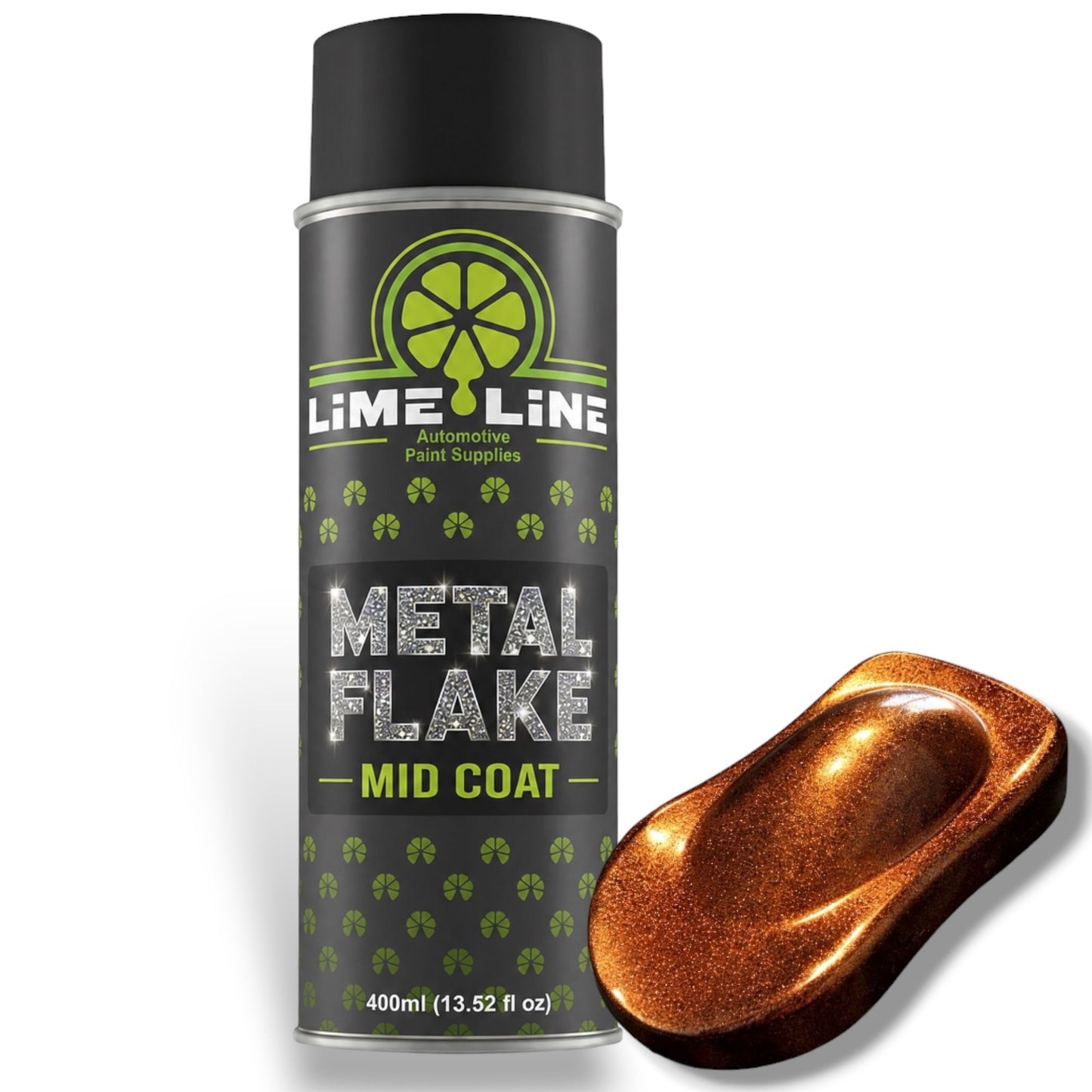 LiME LiNE Metal Flake Midcoat - Automotive Grade Sparkle Spray Paint - No Equipment Needed - Finish with 2K Clearcoat