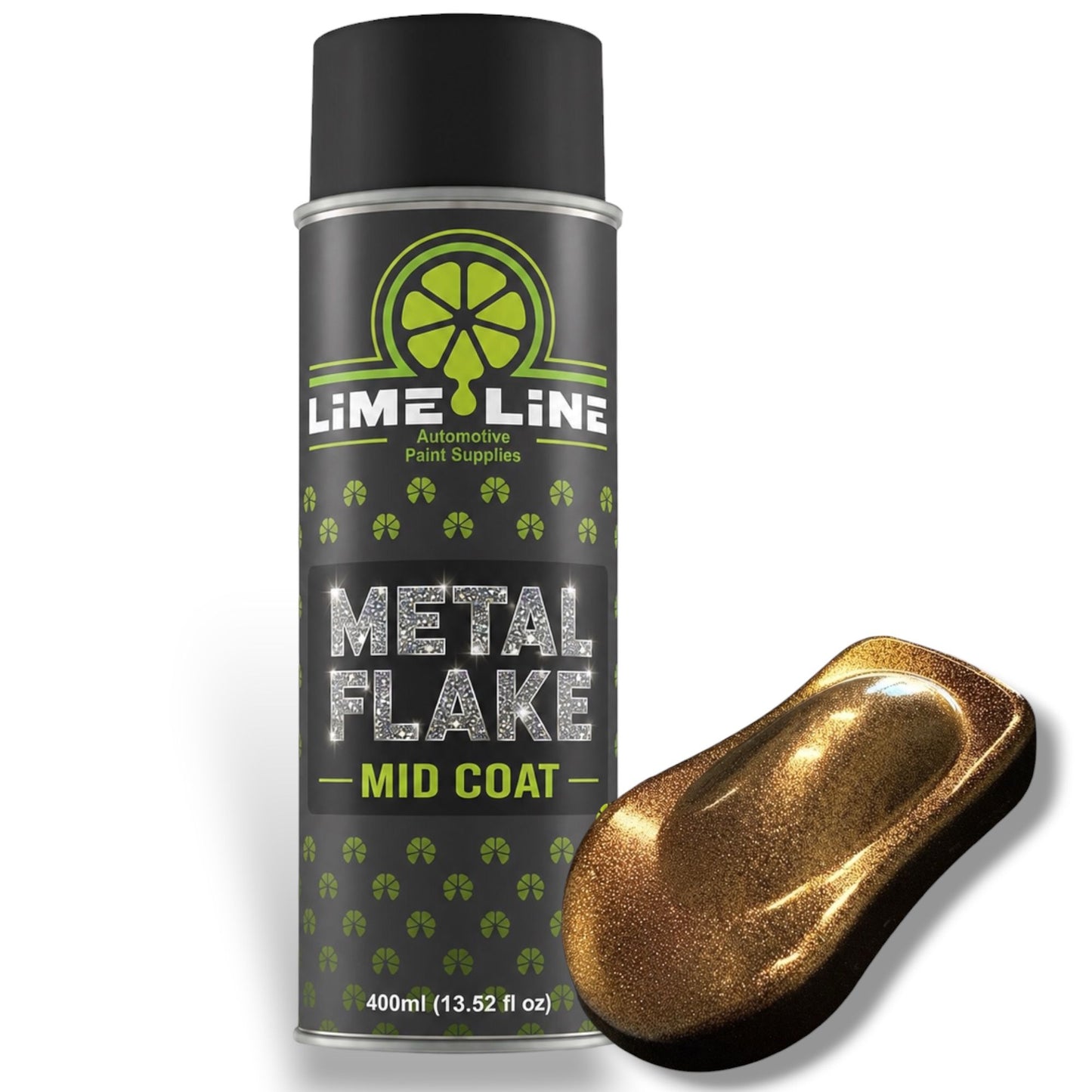 LiME LiNE Metal Flake Midcoat - Automotive Grade Sparkle Spray Paint - No Equipment Needed - Finish with 2K Clearcoat