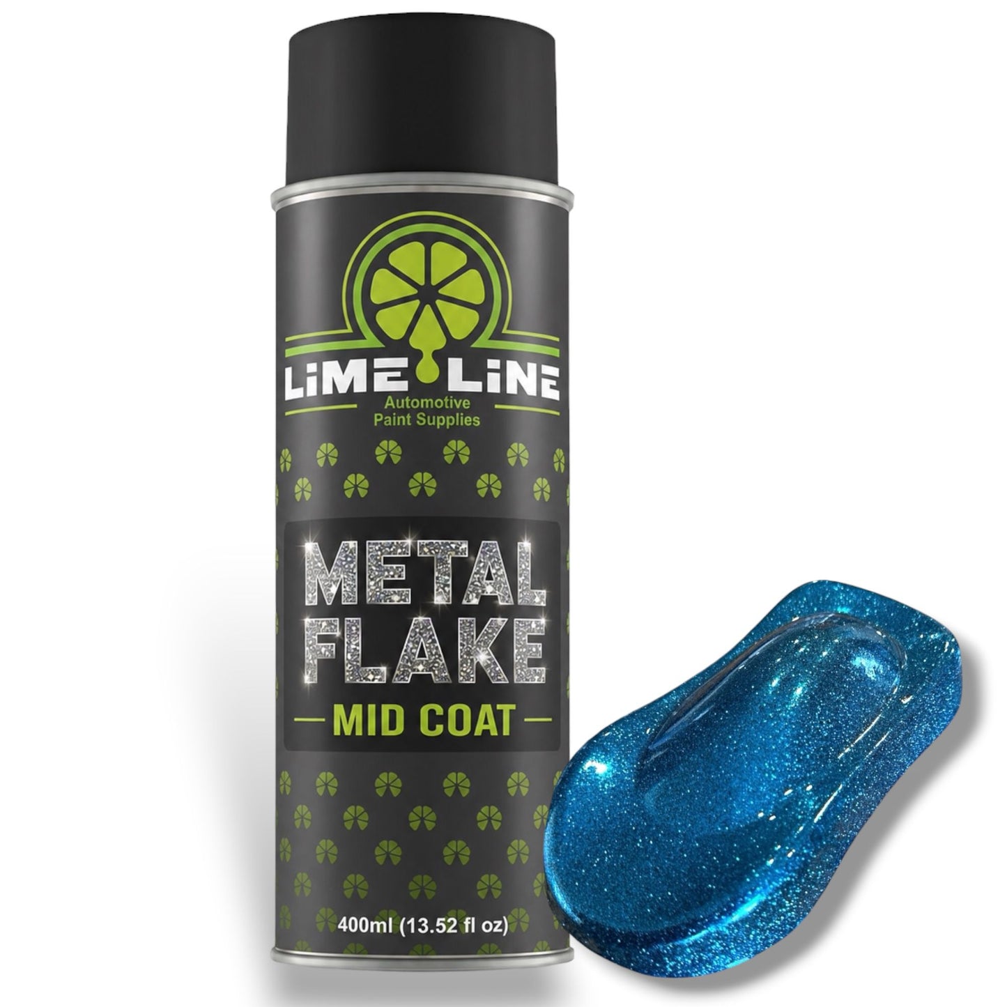 LiME LiNE Metal Flake Midcoat - Automotive Grade Sparkle Spray Paint - No Equipment Needed - Finish with 2K Clearcoat