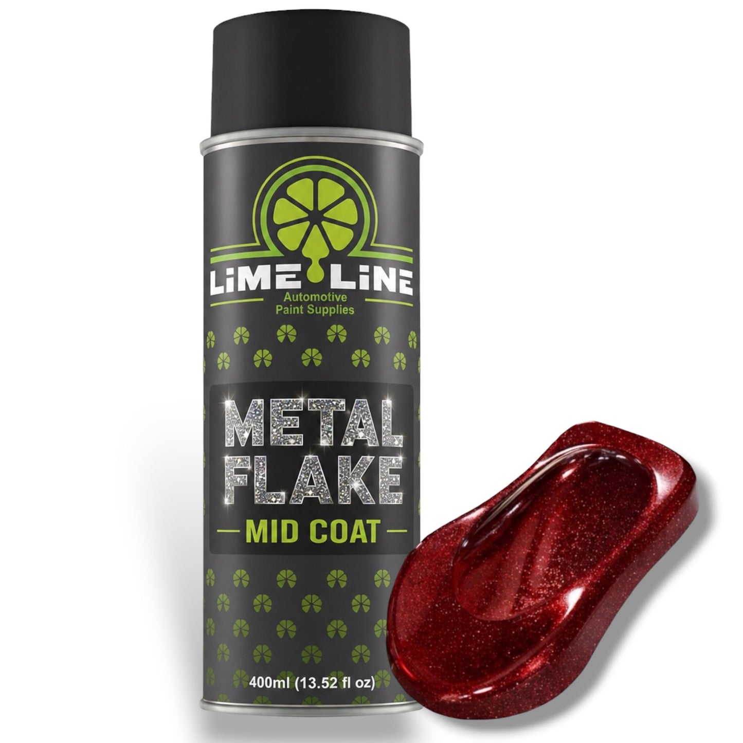 LiME LiNE Metal Flake Midcoat - Automotive Grade Sparkle Spray Paint - No Equipment Needed - Finish with 2K Clearcoat