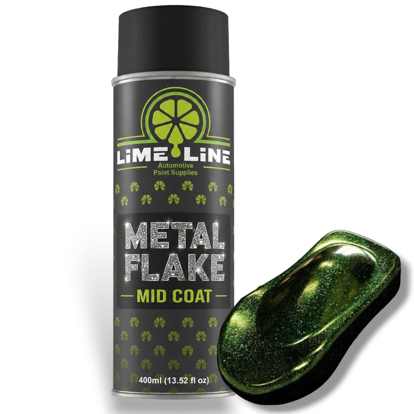 LiME LiNE Metal Flake Midcoat - Automotive Grade Sparkle Spray Paint - No Equipment Needed - Finish with 2K Clearcoat