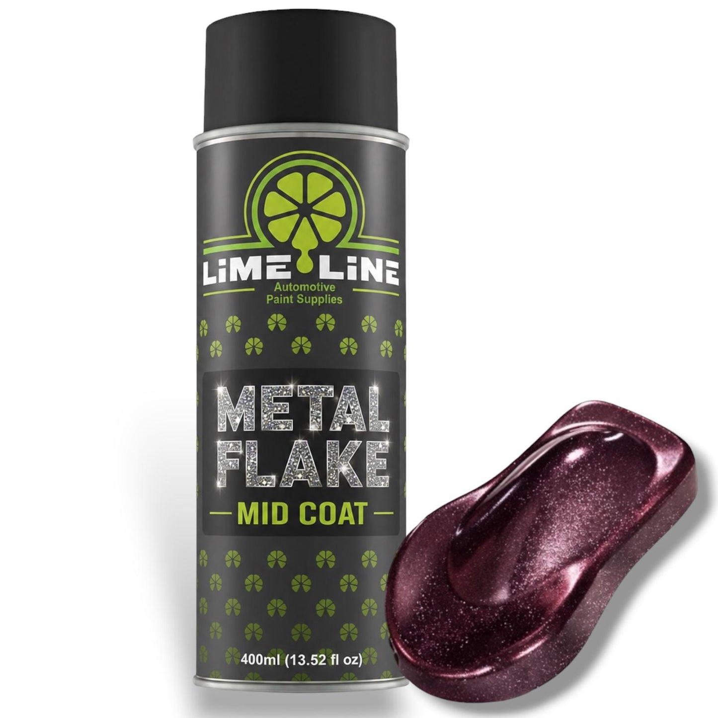 LiME LiNE Metal Flake Midcoat - Automotive Grade Sparkle Spray Paint - No Equipment Needed - Finish with 2K Clearcoat