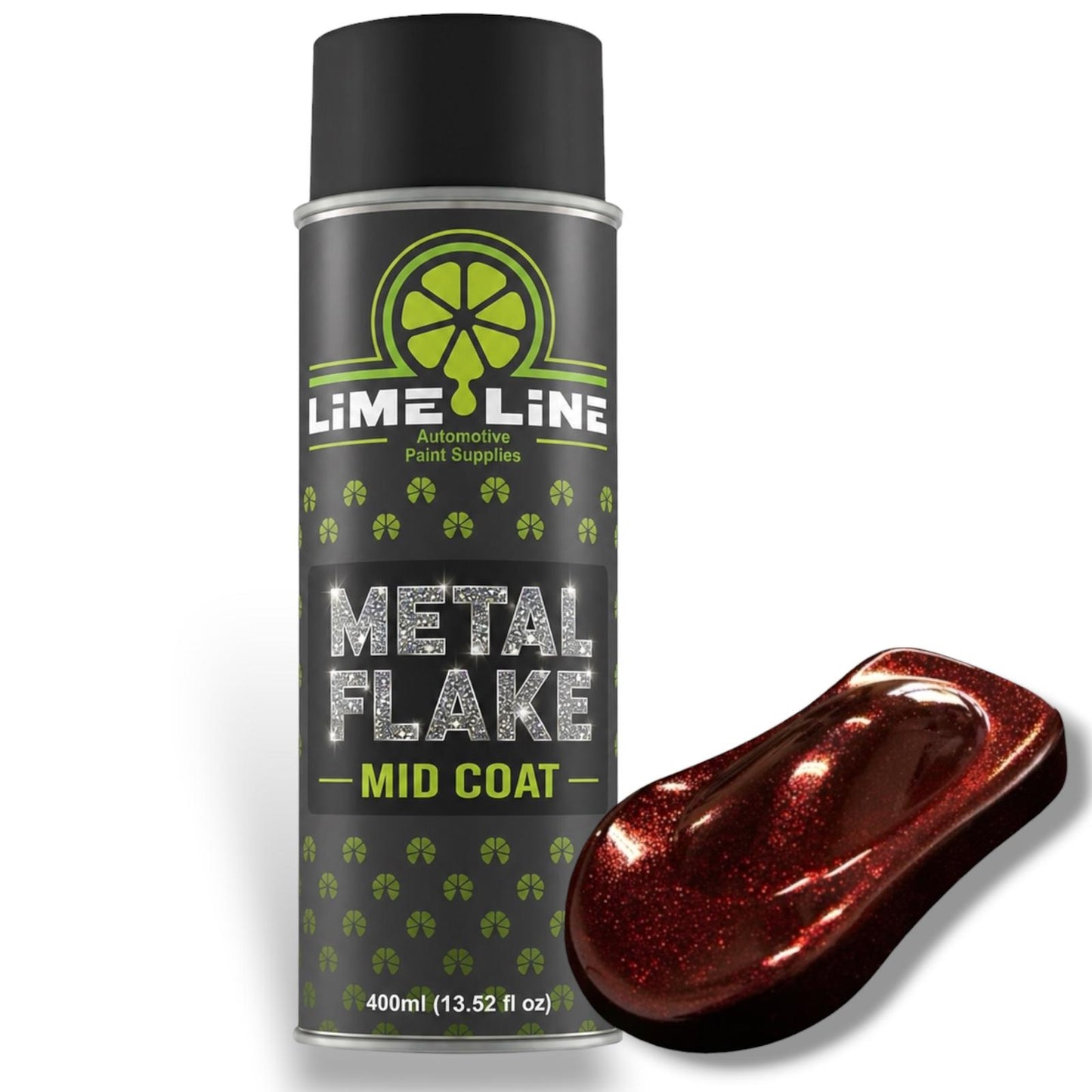 LiME LiNE Metal Flake Midcoat - Automotive Grade Sparkle Spray Paint - No Equipment Needed - Finish with 2K Clearcoat