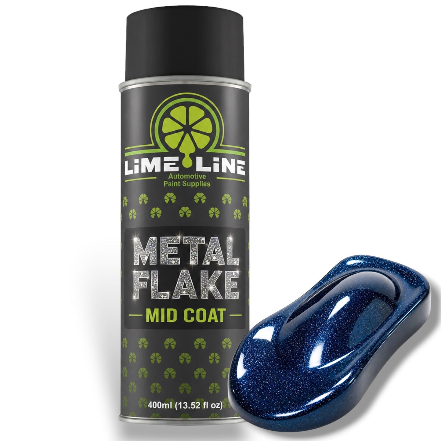 LiME LiNE Metal Flake Midcoat - Automotive Grade Sparkle Spray Paint - No Equipment Needed - Finish with 2K Clearcoat