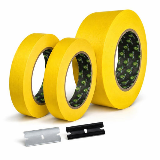 LiME LiNE Yellow Masking Tape Combo Pack (1.5" & 3/4")