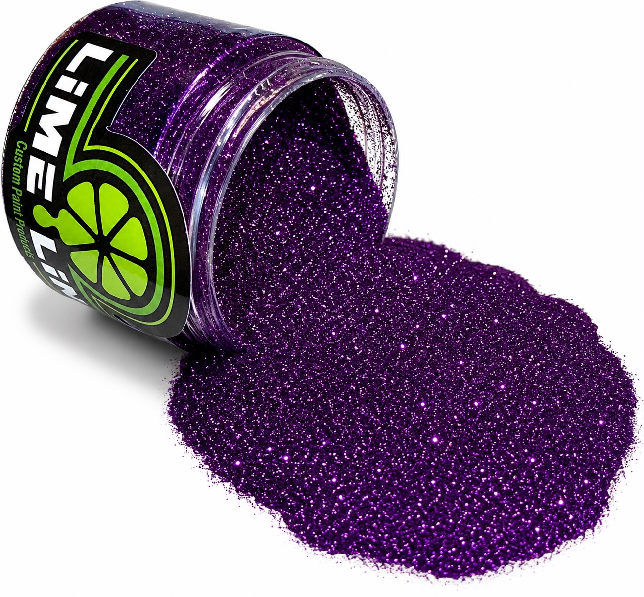 LiME LiNE Sprayable Metal Flake Paint Additive: Solvent Resistant Glitter for Automotive Custom Painting