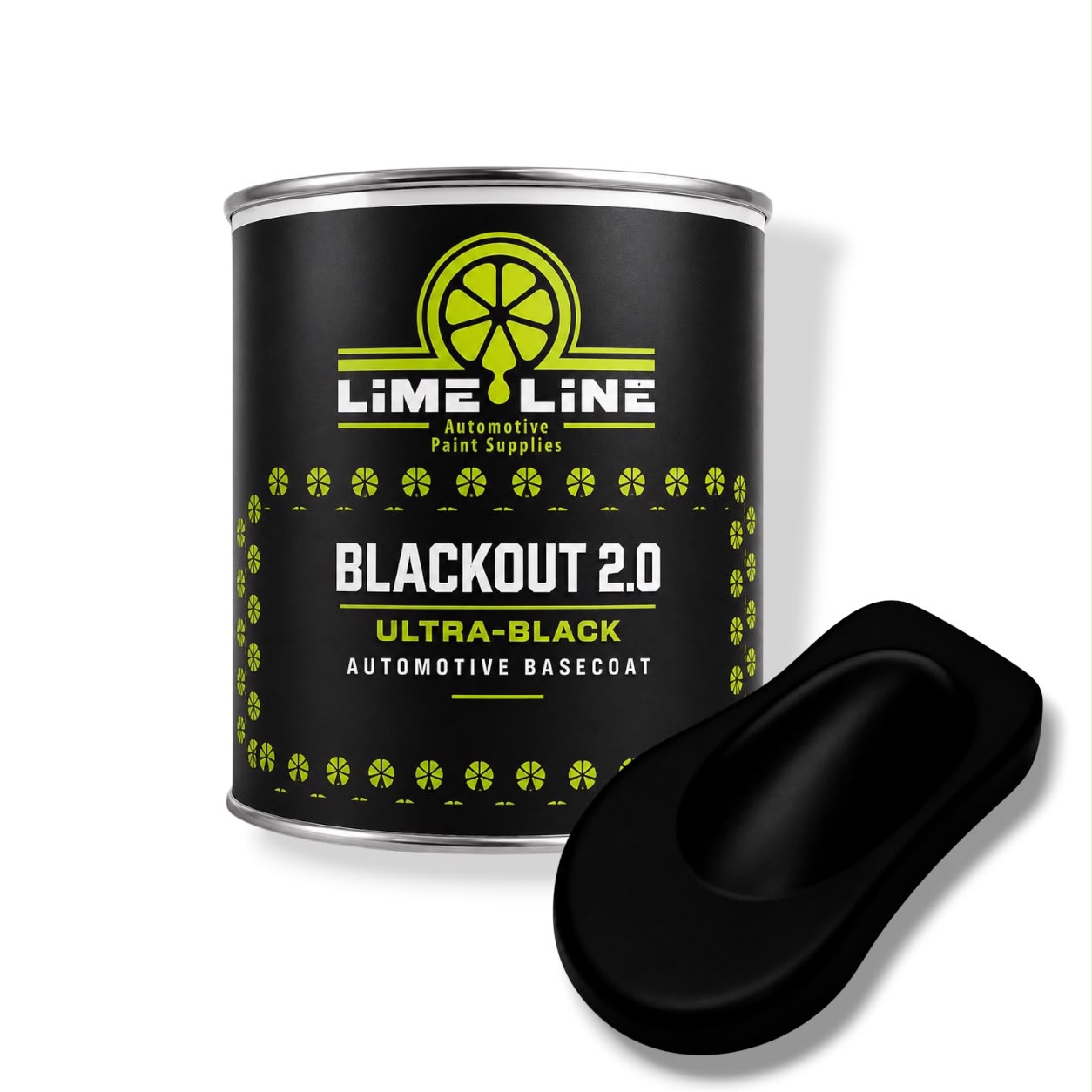 LiME LiNE Blackout 2.0 Automotive Basecoat + Urethane Reducer Kit -Professional Ultra Deep Black Car Paint