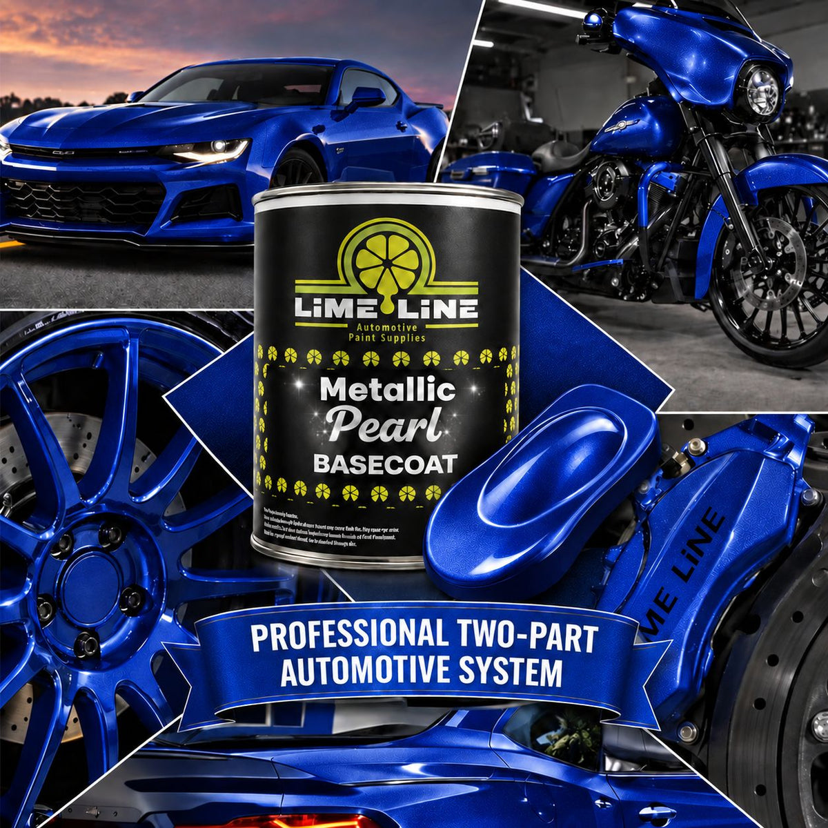 LiME LiNE Metallic Pearl Basecoat – Custom Automotive Paint – Must Be ClearCoated