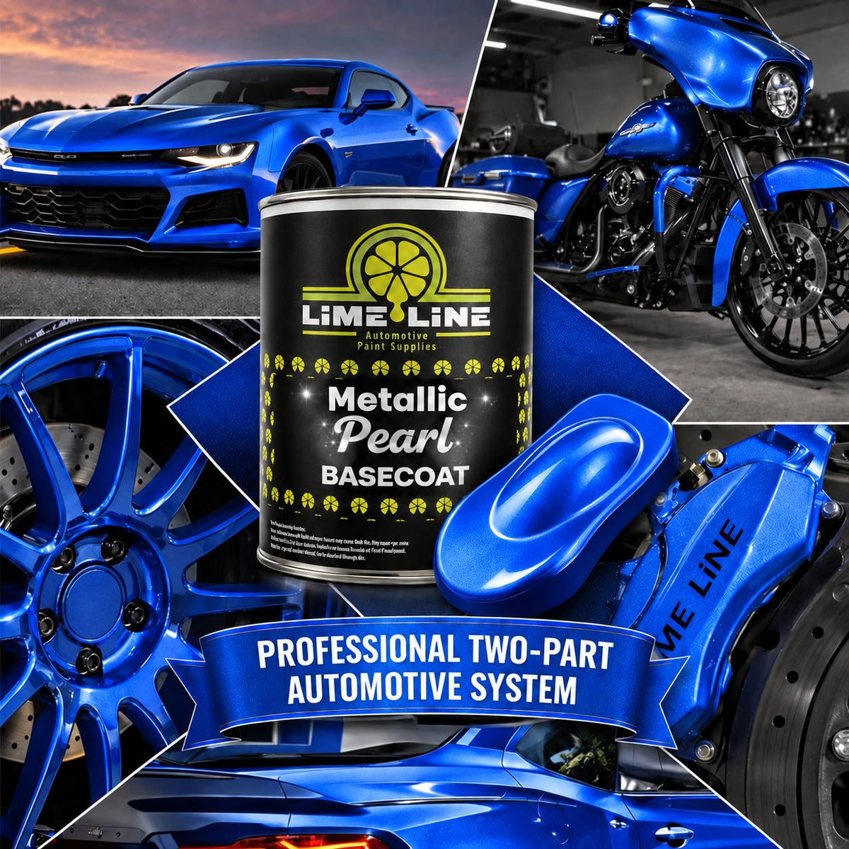 LiME LiNE Metallic Pearl Basecoat – Custom Automotive Paint – Must Be ClearCoated