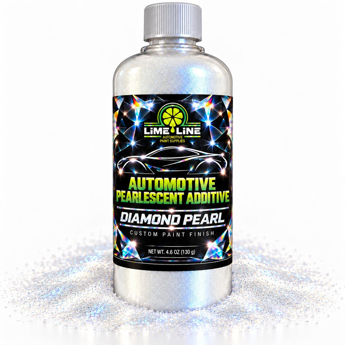 LiME LiNE Diamond Pearl Automotive Pearlescent Powder Additive + Clear Basecoat Pint Kit