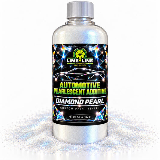 LiME LiNE Diamond Pearl Automotive Pearlescent Powder Additive + Clear Basecoat Pint Kit