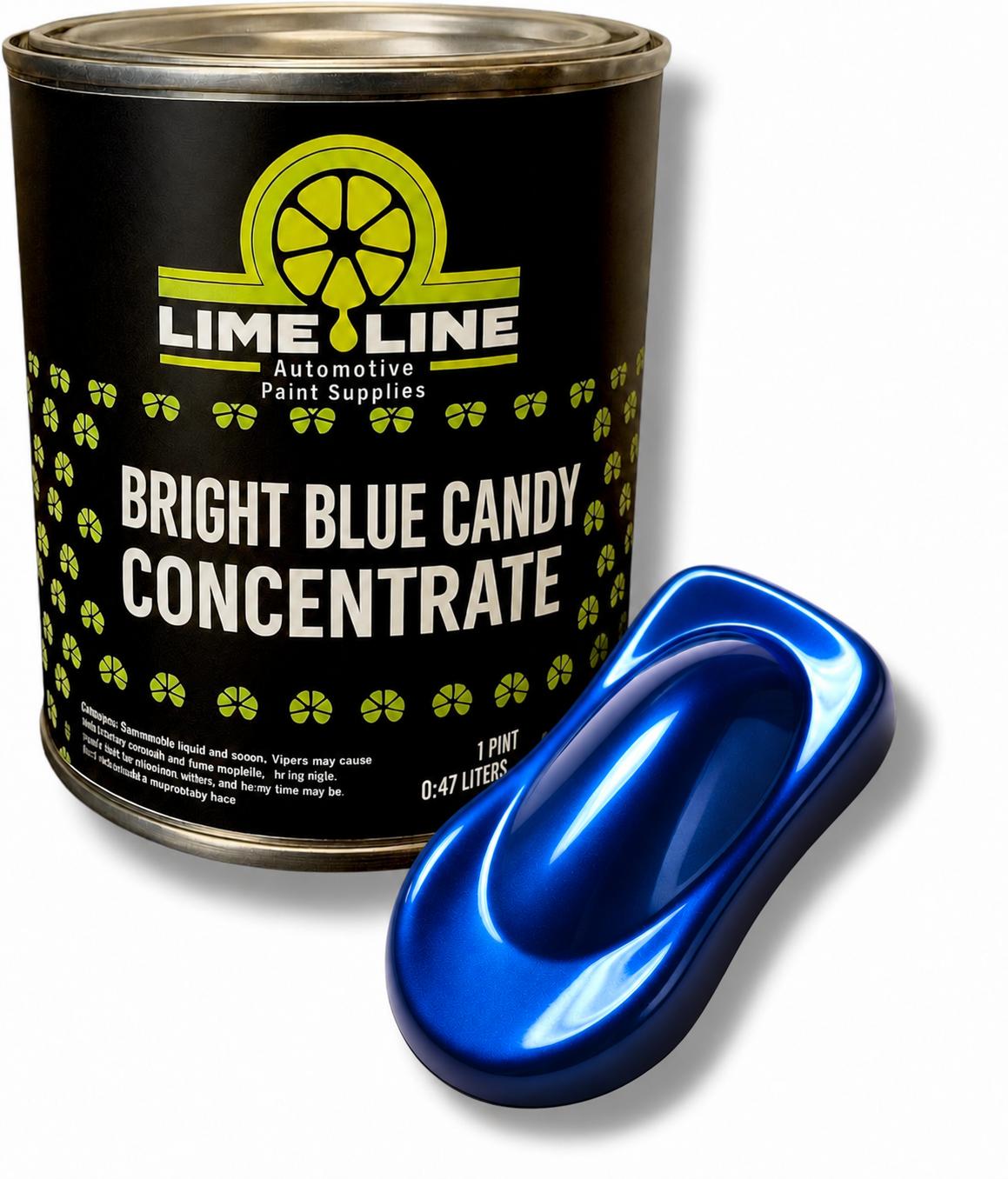 LiME LiNE Bright Blue Transparent Candy Concentrate -16 Oz