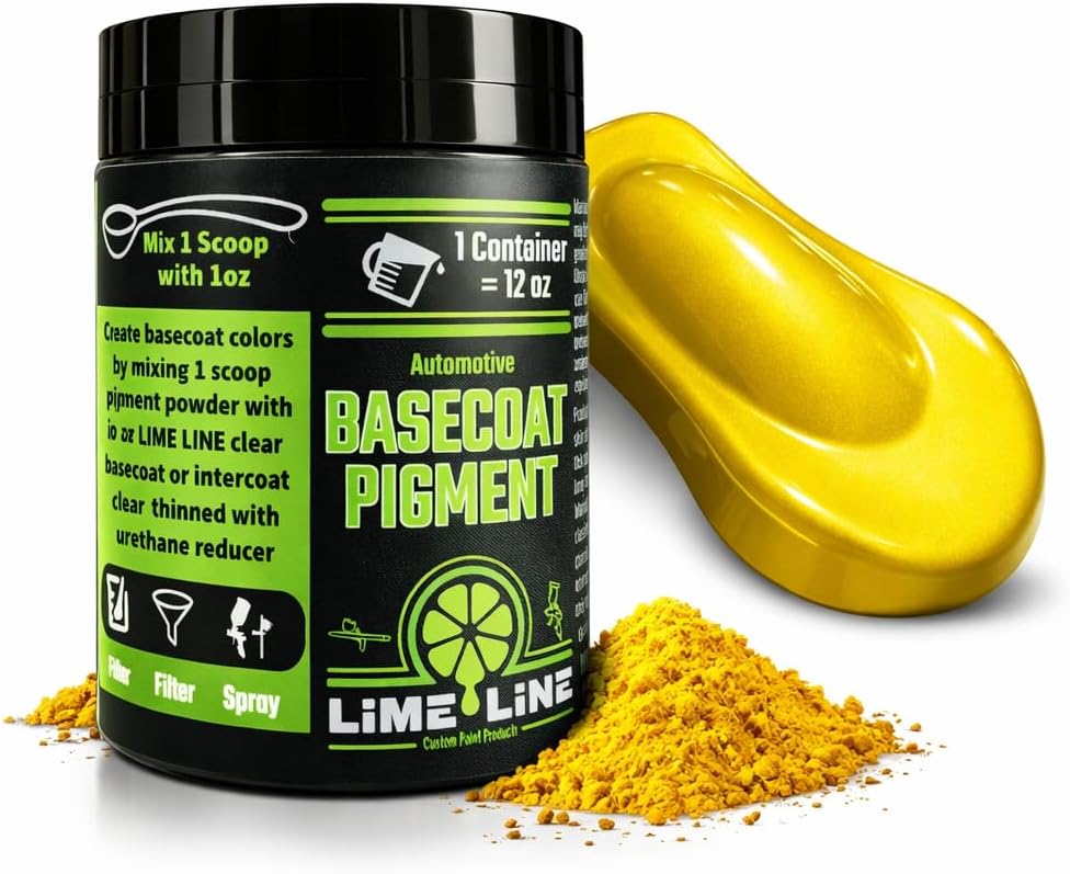 LiME LiNE Automotive Grade Metallic Basecoat Maker Pigment Powder - Makes 12 Oz Sprayable