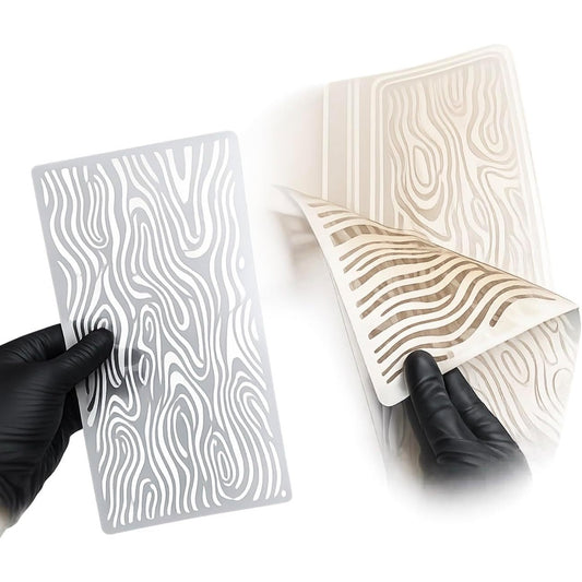 LiME LiNE 4-Piece Reusable Sandstone Stencil Set for Airbrushing, Custom Paint & DIY Projects