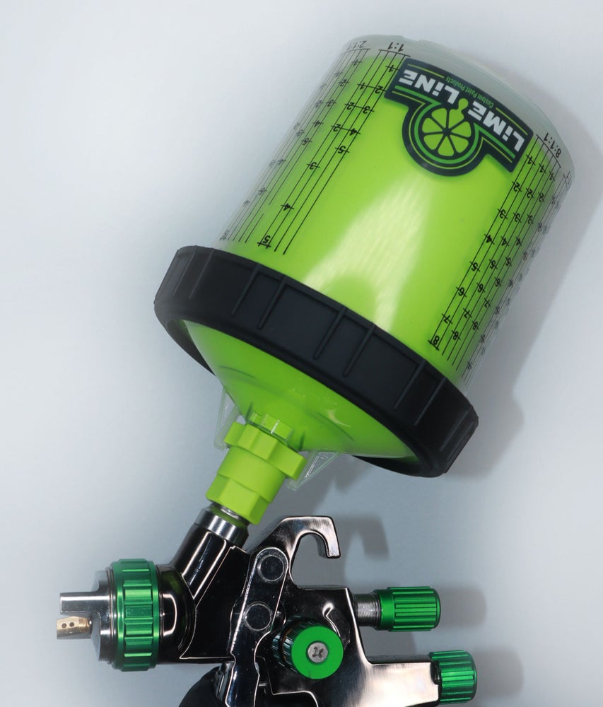 LiME LiNE Disposable Paint Spray Gun Cup Liners and Lid System